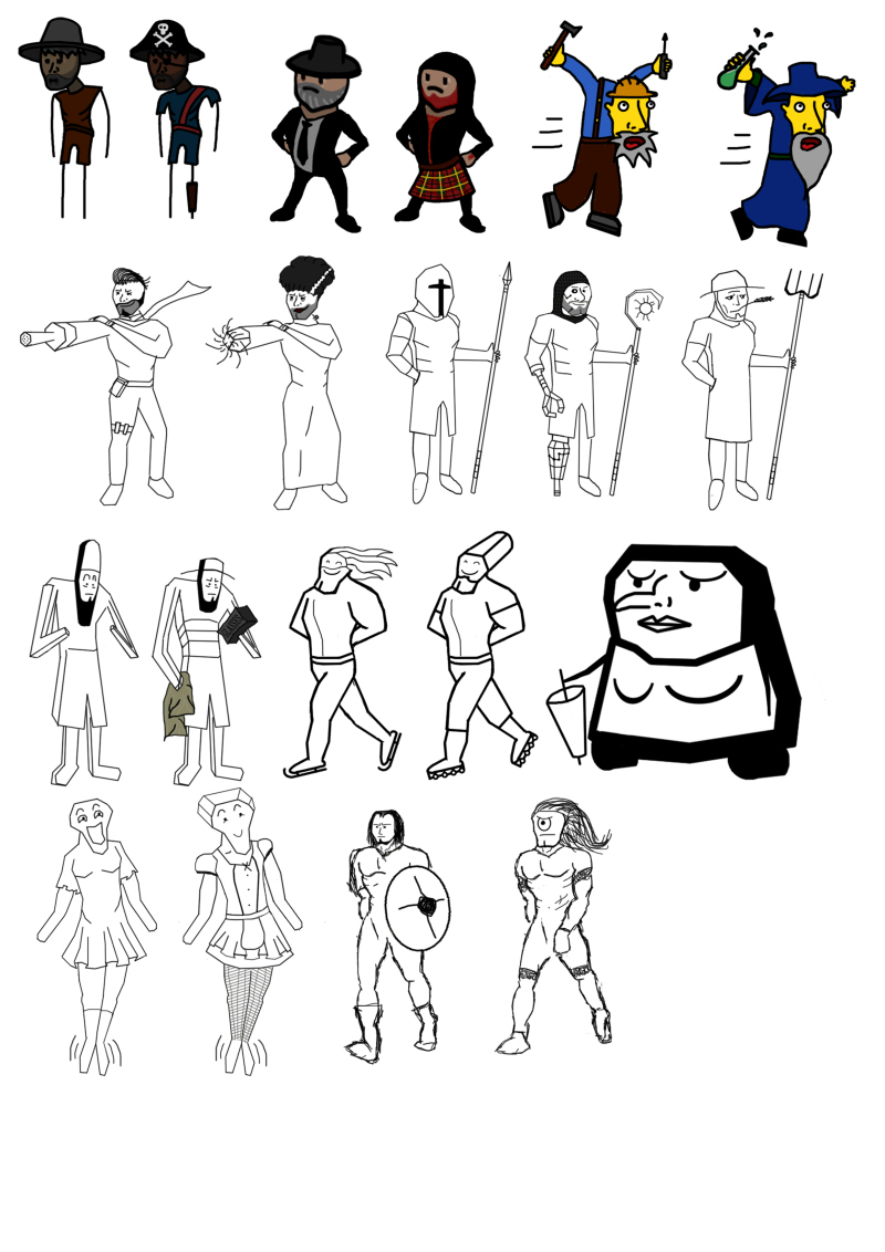 Thumbnails - Character Design
