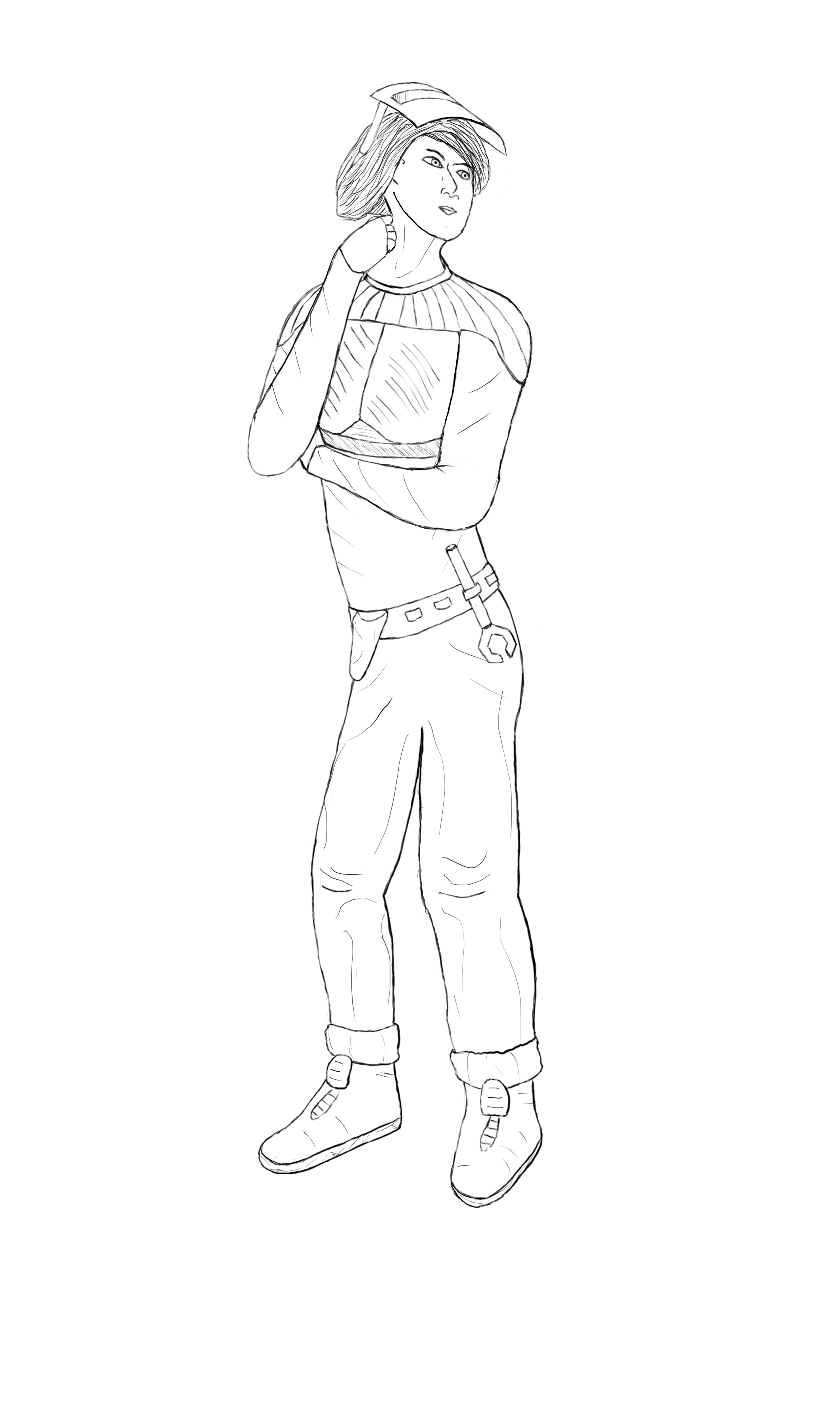 Marcus Franzén Line Art Character