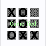 End screen of a tied game