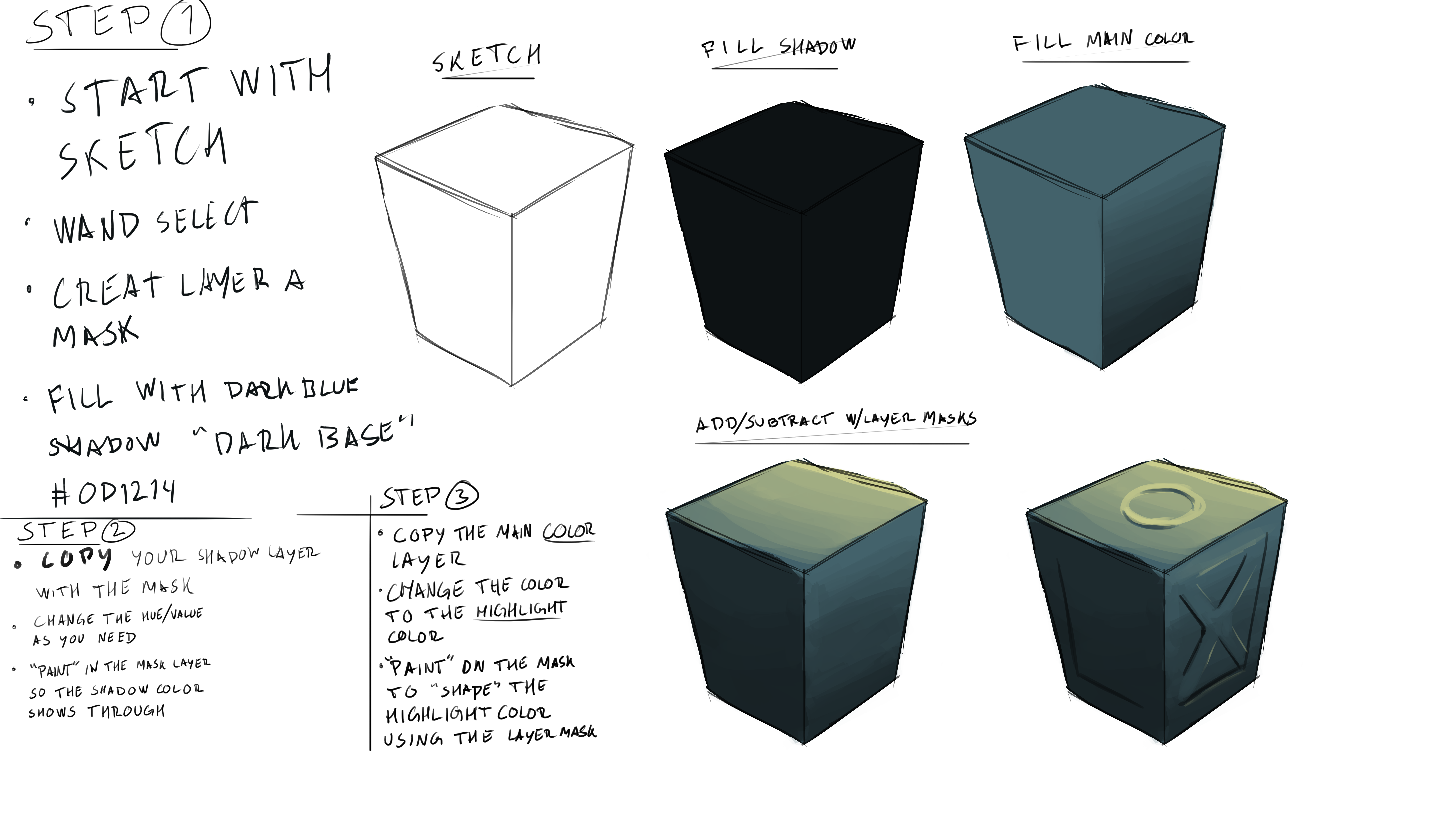 Coloring with layer masks