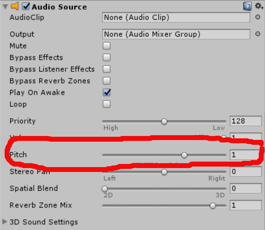 Audio Pitch Unity