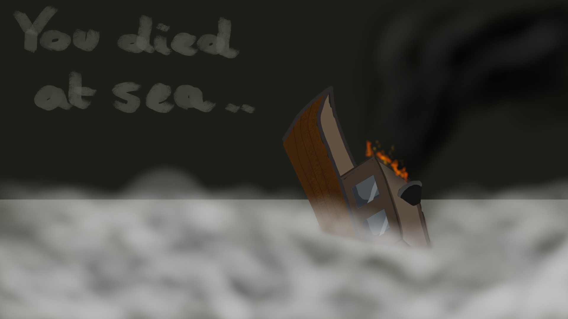 you lost screen mockup