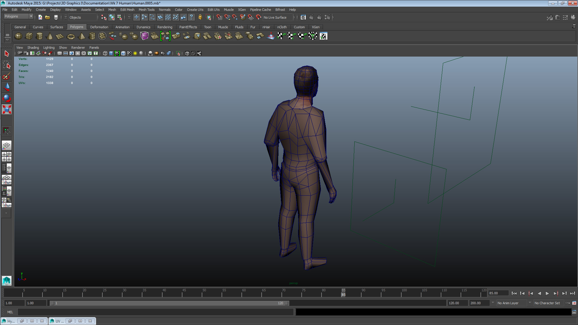 Wire-frame w/ Scan Head 3