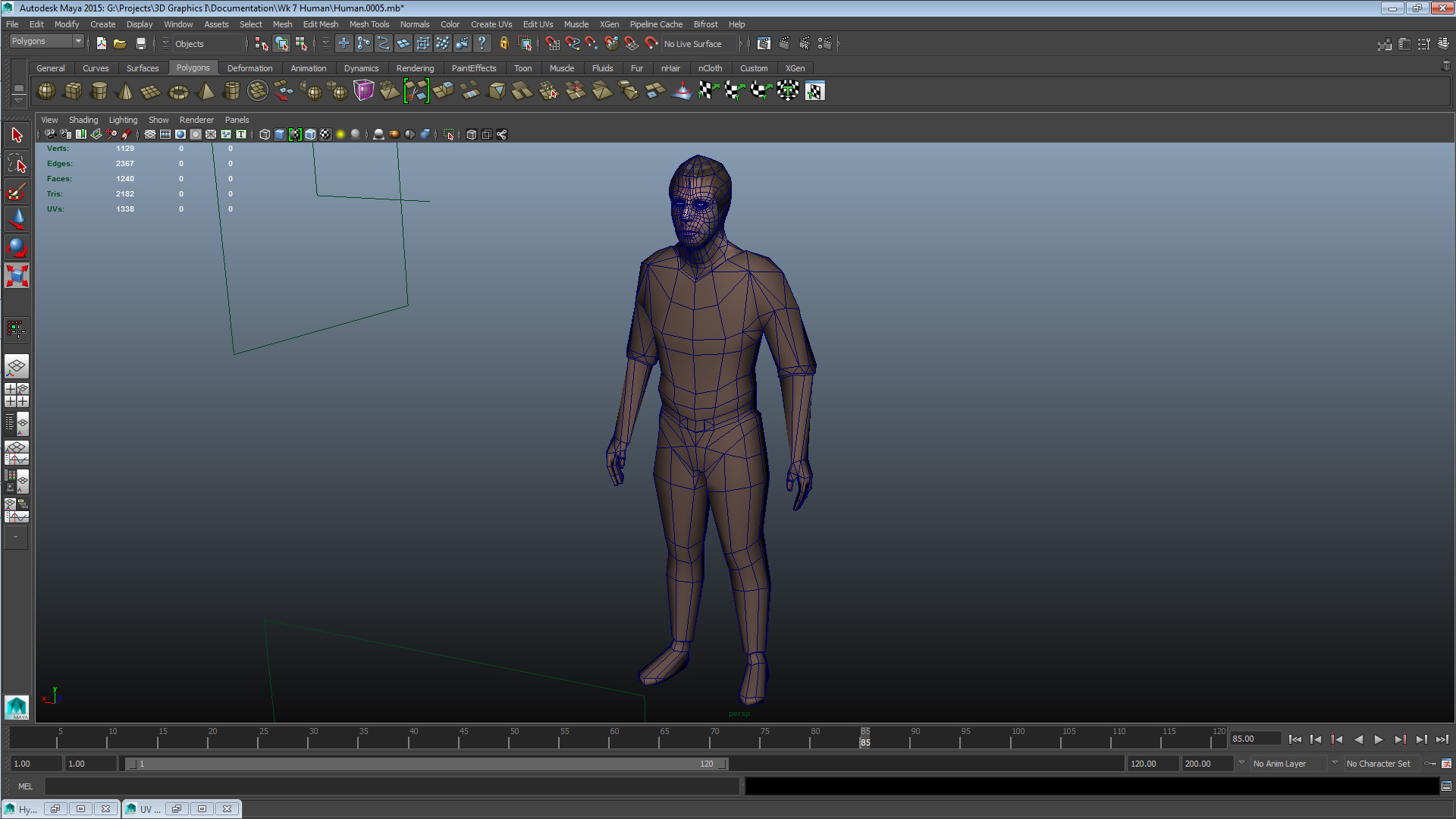Wire-frame w/ Scan Head 1