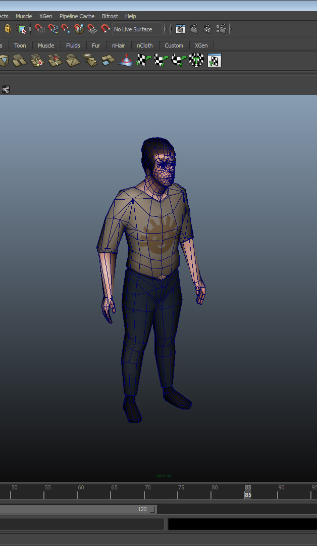 Wire-Frame w/ UV/Texture 1