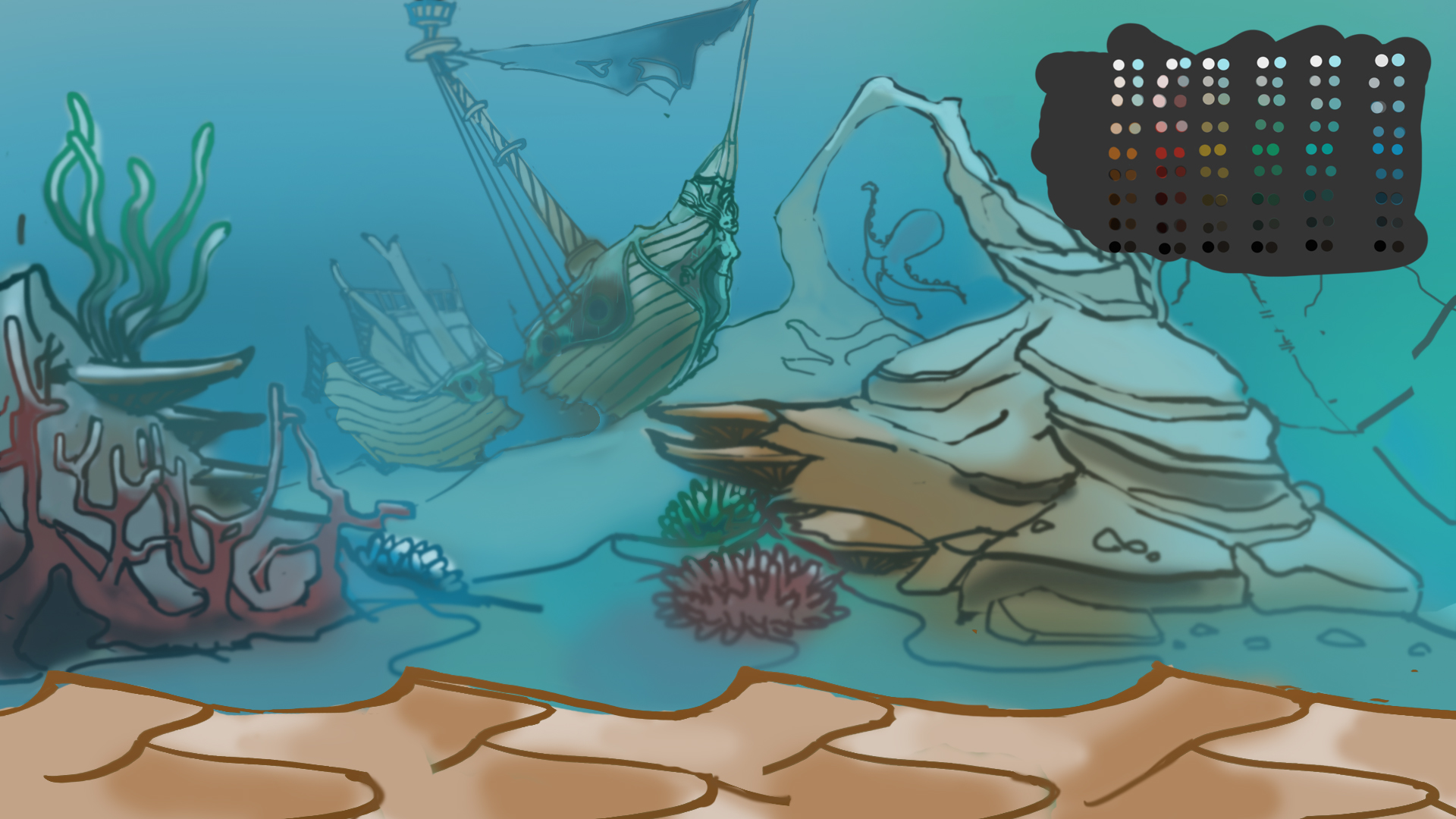 bakgrund mermaid 2