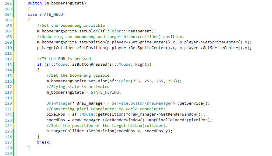 Boomerang states