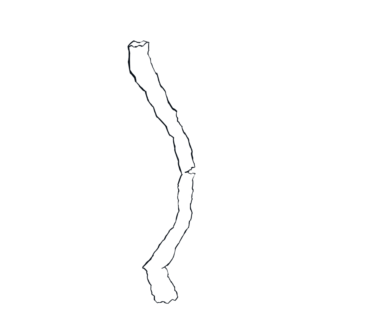 Rough Sketch of Breakable Stick