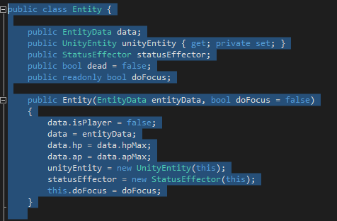 Entity Blog Code