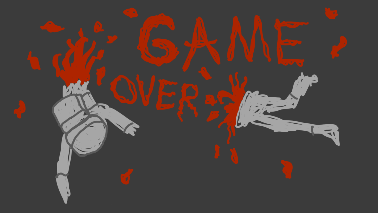 Game over screen