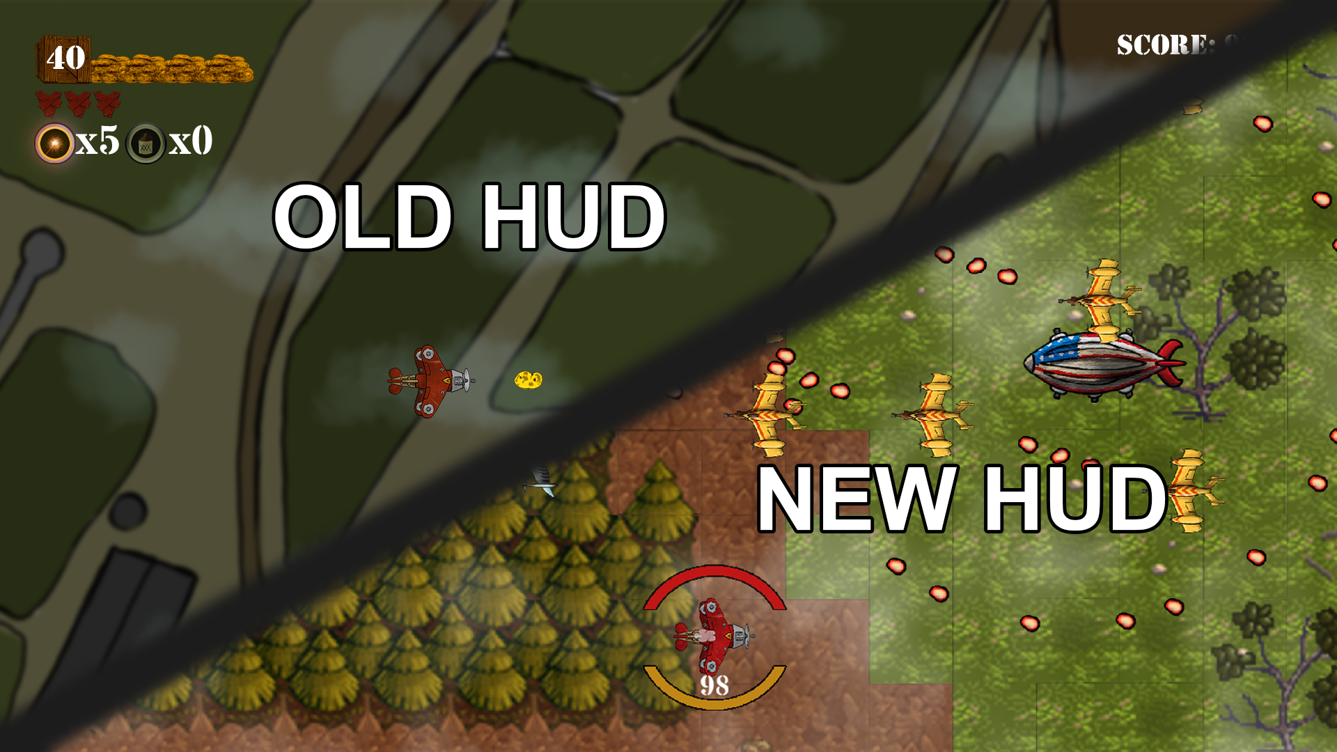 old vs new hud
