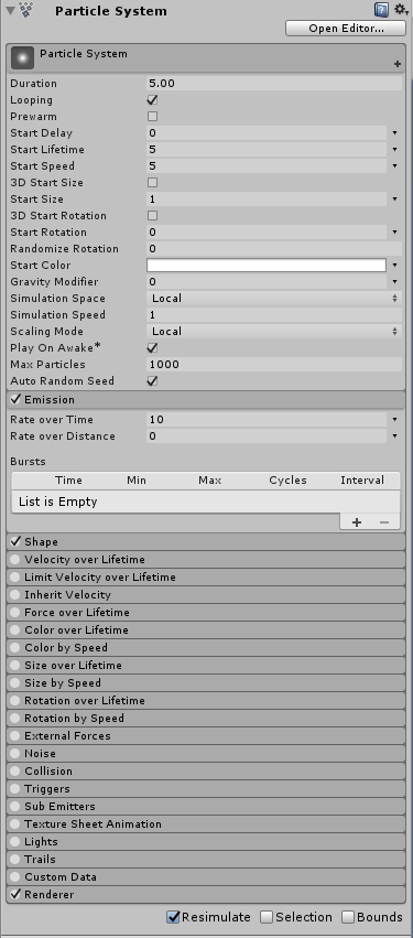 Particle system_emission
