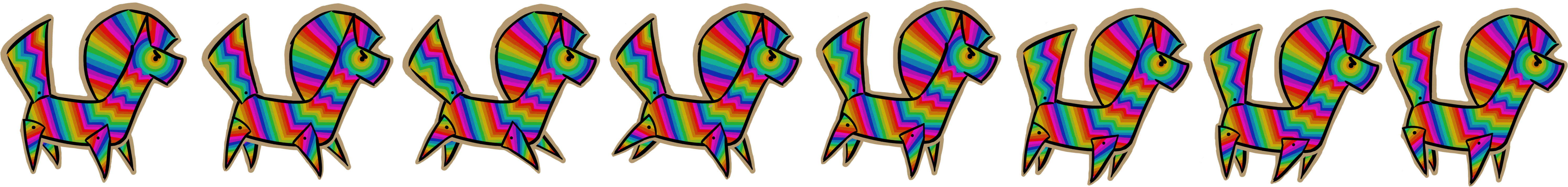 running-pinata-horizontal-spritesheet