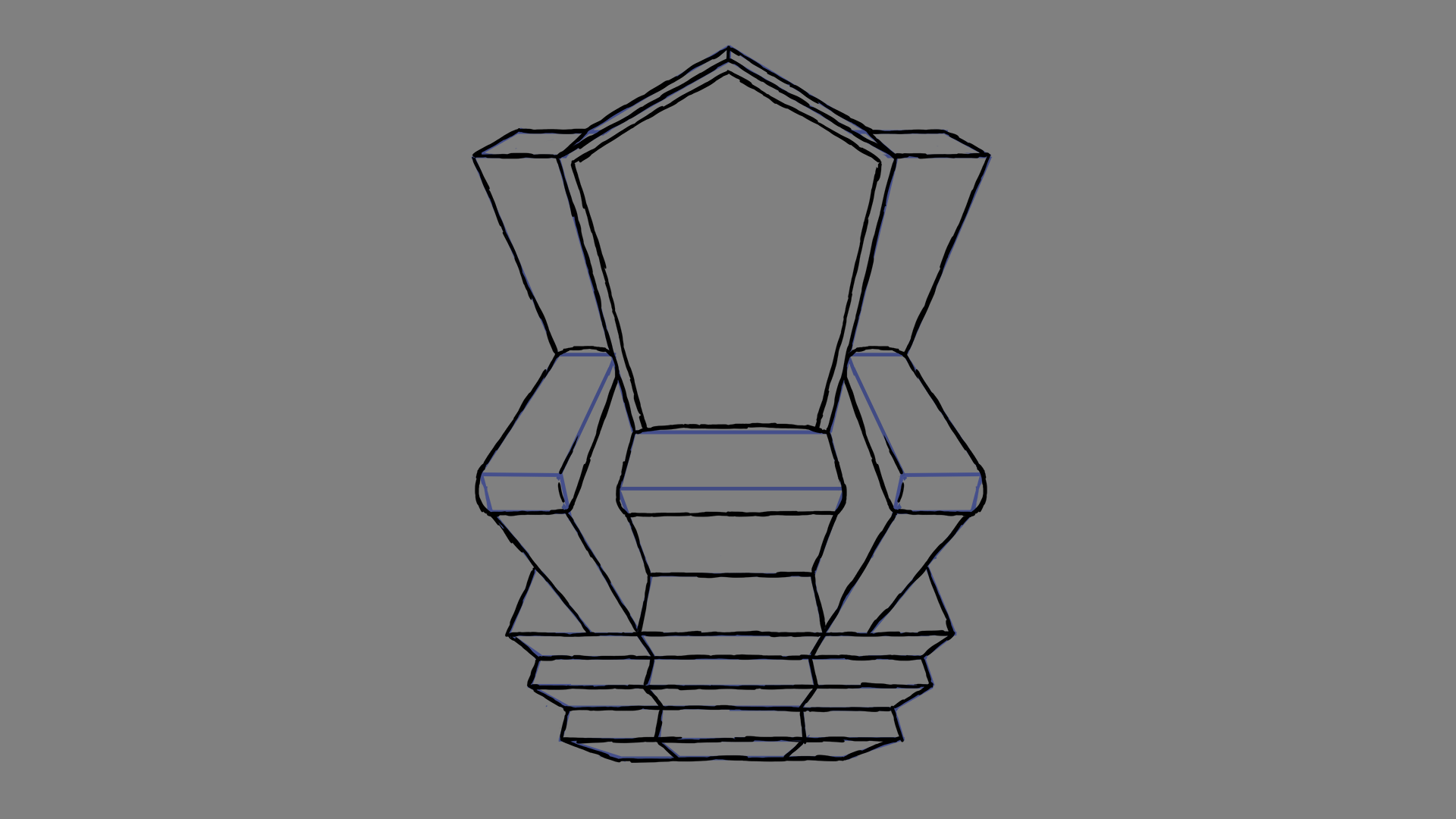 Throne line art